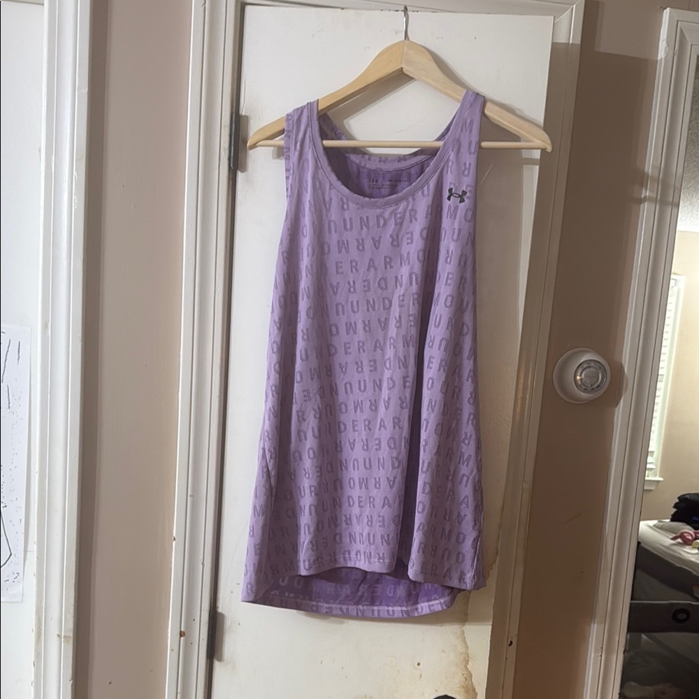 Under Armour Purple Relaxed Sleeveless Tank Top